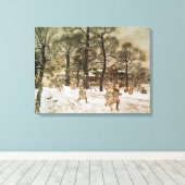Toile Arthur Rackham | Hiver à Kensington Gardens de (Insitu (Plancher de Bois))