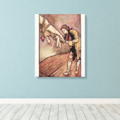 Toile Arthur Rackham | Image aquarelle d'origine (Insitu (Plancher de Bois))