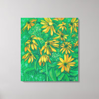 Artichauts de Jérusalem Tournesol Floral Peinture 