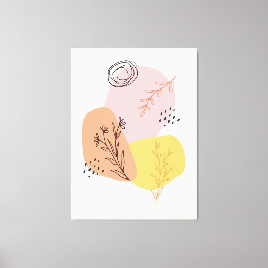 Toile Artisanat en Olive Abstrait, Formes géométriques,  (Recto)