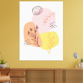 Toile Artisanat en Olive Abstrait, Formes géométriques,  (Insitu(Salon))