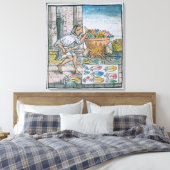 Toile Artisans aztèque teinture plumes (Insitu(Chambre))