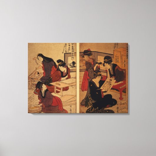 Toile Artisans faisant du bois, c.1857 (Recto)