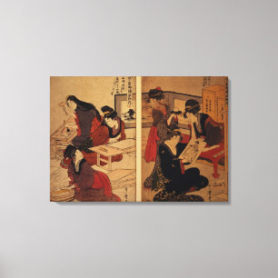 Toile Artisans faisant du bois, c.1857