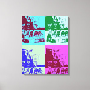 Toile Artiste peinture palette pop art