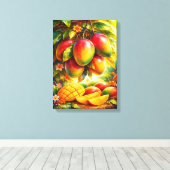 Toile Artistic Mango Orchard Illustration (Insitu (Plancher de Bois))