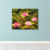 Toile Artistic water lilies, Californie (Insitu (Plancher de Bois))