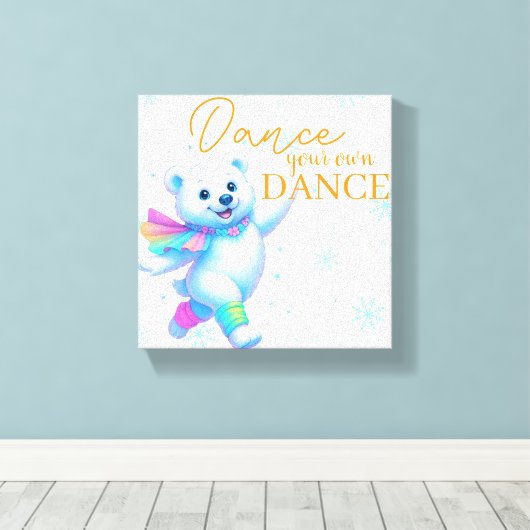 Toile Artistique Danse ta Propre Danse (Insitu (Plancher de Bois))