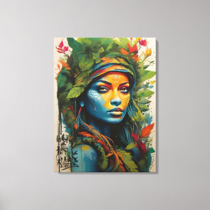 Toile artistique Guerrier de la Nature