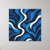 Toile Artsy Blue Wall Decor (Recto)