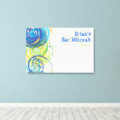 Toile ARTSY FARTSY Bar Bat mitzvah Panneau d'ouverture d (Insitu (Plancher de Bois))