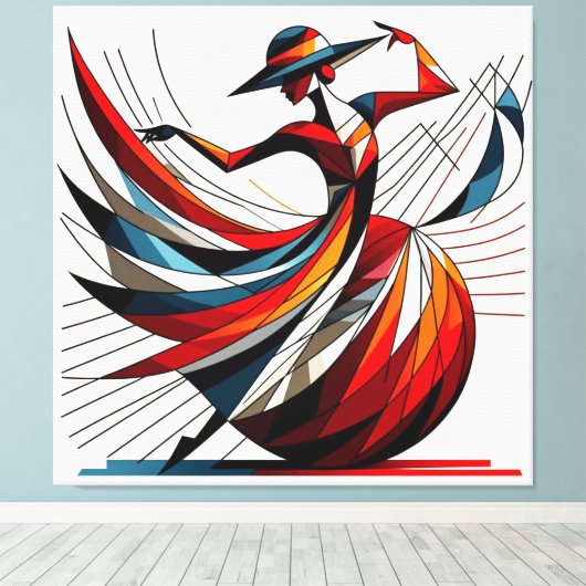 Toile Artwork visuel en grève #12 (Insitu (Plancher de Bois))