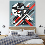 Toile Artwork visuel frappant #6 (Insitu(Chambre))