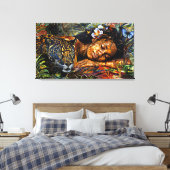 Toile "Arumáya" Fleur de Jaguar - Femmes en Amazonie (Insitu(Chambre))