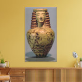 Toile Aryballos Proto-Corinthien avec une tête humaine, (Insitu(Salon))