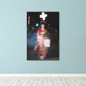 Toile Asakusa Geisha Neo Tokyo (Insitu (Plancher de Bois))