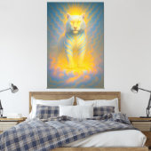 Toile Ascended Sunlit White Tiger | ManJiangHong Fine Ar (Insitu(Chambre))