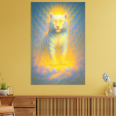 Toile Ascended Sunlit White Tiger | ManJiangHong Fine Ar (Insitu(Salon))