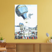 Toile Ascension des frères Montgolfier montgolfière mont (Insitu(Salon))