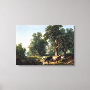 Toile Asher Brown Durée et été après-midi
