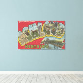 Toile Ashland, Kentucky - Scènes de grandes lettres (Insitu (Plancher de Bois))