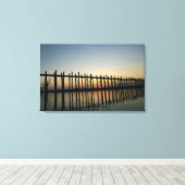 Toile Asie, Birmanie (Myanmar) Silhouette de U Bien's 2 (Insitu (Plancher de Bois))