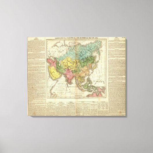 Toile Asie et Empire de Genghis Kahn (Recto)