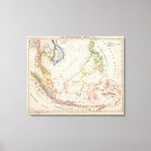 Toile Asie, Indonésie, Philippines, Indes orientales (Recto)