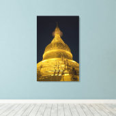 Toile Asie, Mayanmar, Yangon, temple bouddhiste à (Insitu (Plancher de Bois))