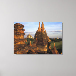 Toile Asie, Myanmar, Bagan. Temples antiques et