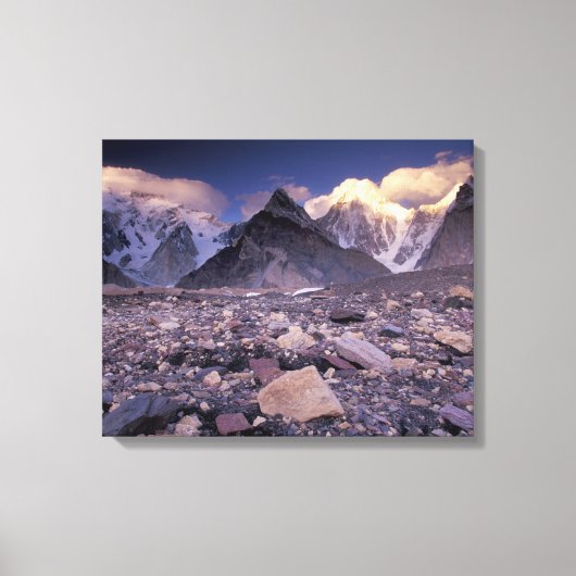 Toile Asie, Pakistan, Karakoram Range, Broad et (Recto)