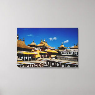 Toile Asie, Tibet, Lhasa, Palais du Potala dit Rouge