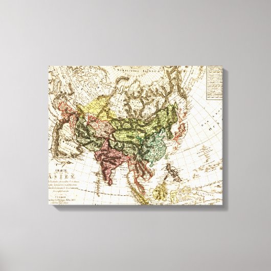 Toile AsieCarte panoramiqueAsie 12 (Recto)