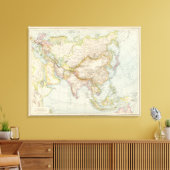 Toile Asien - Carte de l'Asie (Insitu(Salon))