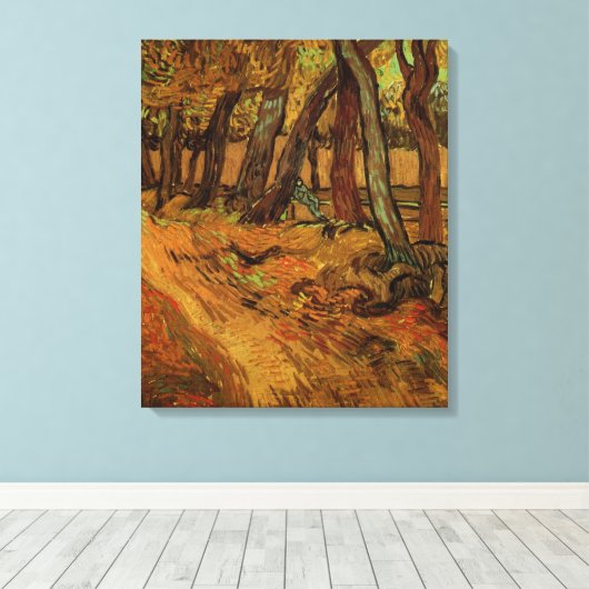 Toile Asile de Saint-Paul-de-Mausole, Vue prise à Saint- (Insitu (Plancher de Bois))