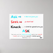 Toile Ask Seek Knock (Recto)