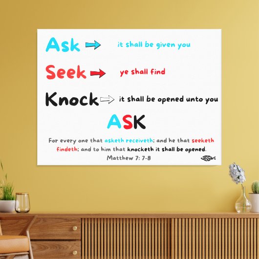 Toile Ask Seek Knock (Insitu(Salon))