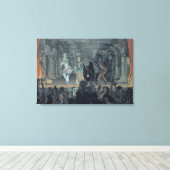 Toile Assemblage de maçons libres avant l'initiation d'u (Insitu (Plancher de Bois))