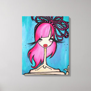 Toile "Assez observé" a enveloppé la toile, 16x20