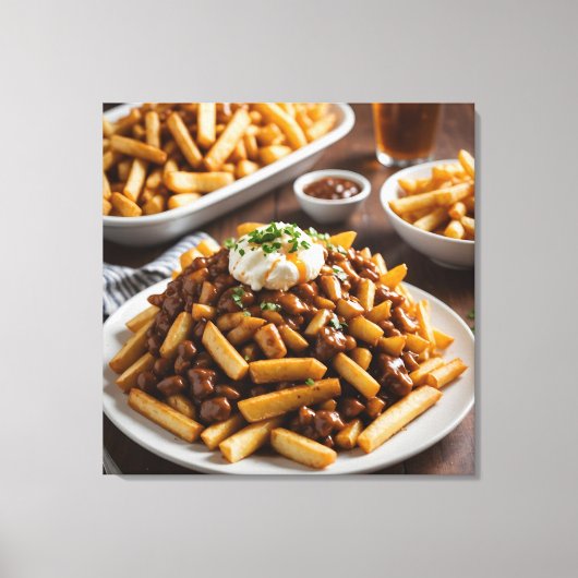 Toile Assiette de Poutine (Recto)