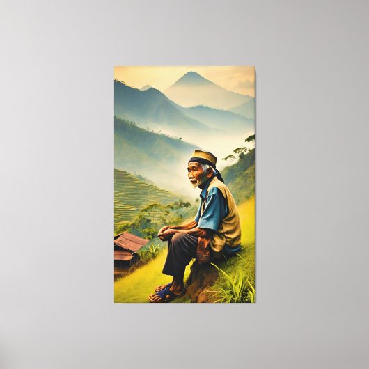 Toile Assis en Sérénité (Recto)