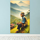 Toile Assis en Sérénité (Insitu (Plancher de Bois))