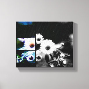 Toile Asters Aglow Art Collage Emballé Imprimantes en to