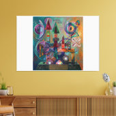 Toile Astral Pilot: Kandinsky Style Abstract Expressioni (Insitu(Salon))
