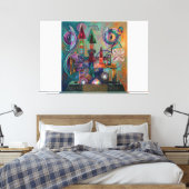 Toile Astral Pilot: Kandinsky Style Abstract Expressioni (Insitu(Chambre))