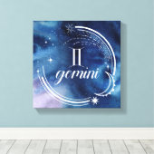 Toile Astrologie aquarelle - Gemini (Insitu (Plancher de Bois))