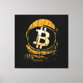 Toile Astronaut Bitcoin-Crypto (Recto)