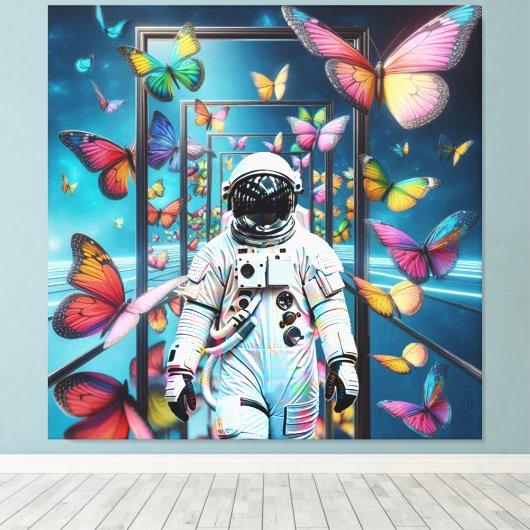 Toile Astronaut Dreamscape (Insitu (Plancher de Bois))