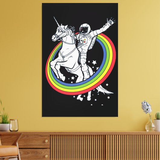 Toile Astronaut équitation Unicorn (Insitu(Salon))