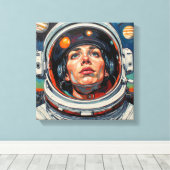 TOILE ASTRONAUTE 13 (Insitu (Plancher de Bois))